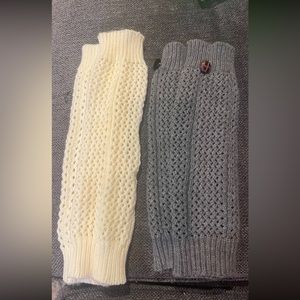 Two pairs of legwarmers